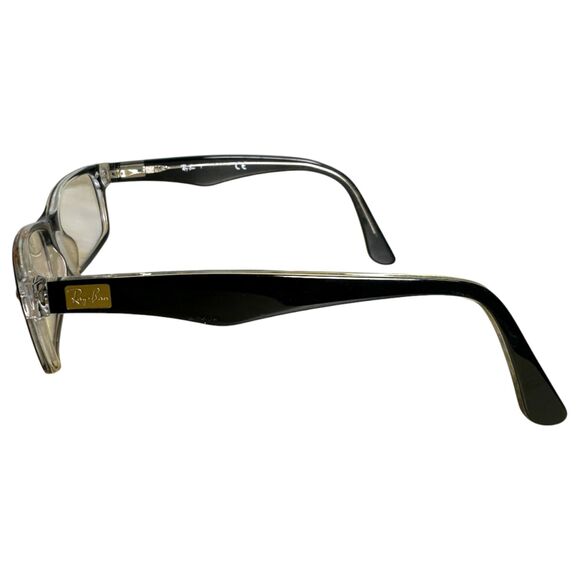 Ray-Ban RB5206 Polished Black Transparent Plastic Frames Needs Lenses - READ - Picture 2 of 7